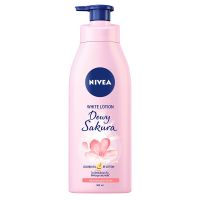 [Mega Sale] Free delivery จัดส่งฟรี Nivea Dewy Sakura White Lotion 350ml. Cash on delivery เก็บเงินปลายทาง