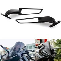 2PCS Modified Motorcycle Mirrors For Yamaha YZF R25 R3 R15 R6s V2 V3 R1 Wind Wing Adjustable Rotating Rearview Mirror Side