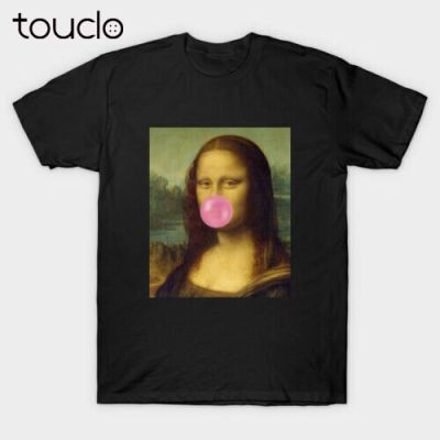Monalisa Menghilangkan Joys Of Bubble Fan Lucu T-Shirt Hitam Seni Custom Remaja Aldult Cetakan Digital Unisex S-4XL-5XL-6XL