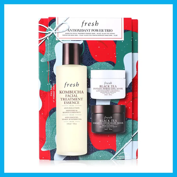 fresh-antioxidant-power-trio-3pcs-เฟรช-เซทผลิตภัณฑ์สกินแคร์-ช่วยบำรุงผิวหน้าให้ดูสดใสและรู้สึกสดชื่นอยู่ตลอดเวลา