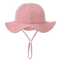 New Product Baby Cotton Bucket Hat New Children Sunscreen Outdoor Caps Boys Girls Print Panama Hat Unisex Beach Fishing Hat For 3-12 Months