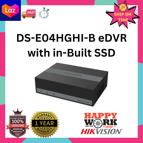 EDVR Hikvision DS-E04HGHI-B 4 Channel 1080p Lite 1U H.265 With Built-in ...