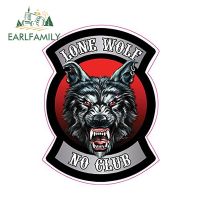 EARLFAMILY 13เซนติเมตร X 9.5เซนติเมตร Lone Wolf ไม่มีคลับสติ๊กเกอร์ตลกอัตโนมัติสติ๊กเกอร์ D Ecals รถจัดแต่งทรงผมสติ๊กเกอร์รถจักรยานยนต์รถรูปลอกอุปกรณ์เสริม