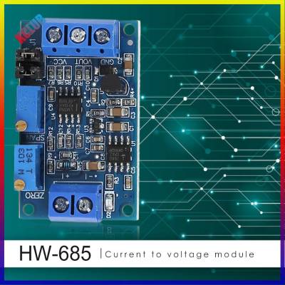 0/4 20mA เป็น0-3.3V/5 V/10V โมดูลอุปกรณ์แปลงสัญญาณเครื่องส่งสัญญาณแรงดัน HW-685