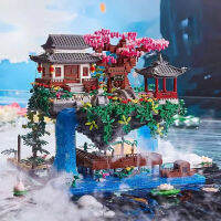 3320PCS Blocks Tree House Diamond Building Garden สถาปัตยกรรมน้ำตก DIY อิฐ Cherry BlossomToy สำหรับเด็กผู้ใหญ่ Gift