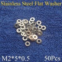 ❃ 50Pcs Large M2x5x0.5mm Stainless Steel Flat Washer Price High Quality Flat Pad Plain Washer Ring Washer