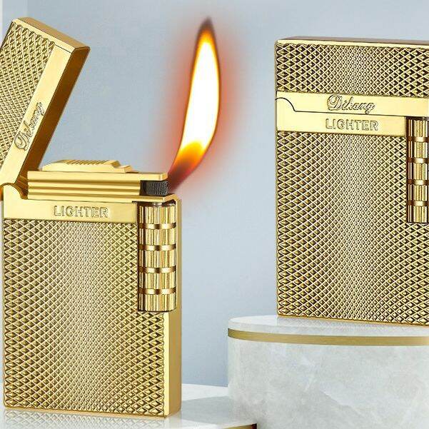 Golden Refillable Pipe Lighter/Refillable and Adjustable Classic Flame