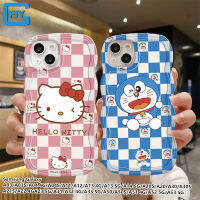 ลายการ์ตูนคู่ลาย Hello Kitty Doraemon สำหรับ Samsung Galaxy A03 A03S A04 A04S A11 M11 A12 A13 A14 A20 A20S A50S A21S A22 A23 A30 A30S โทรศัพท์ TPU แบบน่ม A53 A50 A51 A52เคสที่คลุมเต็มรูปแบบและฝาครอบป้องกัน