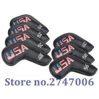 7pcs/set Black Leather USA Golf Club Wedge Head Covers 48,50,52,54,56,58,60 Fit Right Hand