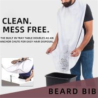 Male Shaving Apron Beard Catcher Cape Care Bib Face Shaved Hair Adult Bibs Shaver Cleaning Hairdresser for Man Clean Apron Gift Aprons