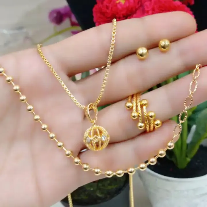 Perhiasan emas 1 set terbaru