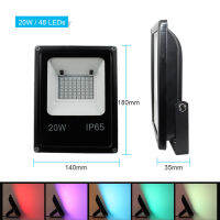 RGB LED Flood Light Outdoor Spotlight 20W 30W 50W Led Floodlight 16 Color SMD 5050 AC200-240V Reflector Led Waterproof IP65