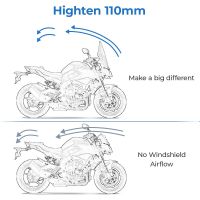 อุปกรณ์เสริมสำหรับฮอนด้า NC700X NC750X NC 750 700 X กระจกบังลมอุปกรณ์เสริมรถจักรยานยนต์ NC700X NC750X 2016 2017 2018 2019 2020