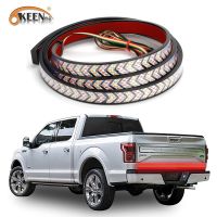 OKEEN Universal Truck Tailgate Light Bar Red Yellow LED Flexible Strip 59inch Turn Signal Brake Reverse Light For Pickup Trailer