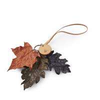 Autumn Leaves Bag Charm พวงกุญแจ/ห้อยกระเป๋า หนังแท้