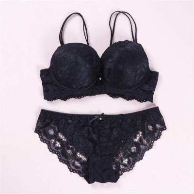 2023 Korean Sexy Floral Sexy Lace Bra Set Push Up Lingerie Women Underwear Sets Intimates Embroidery Multi Colors Intimates
