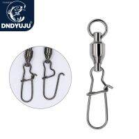 ❆♧☼ DNDYUJU 10pcs Stainless Steel Fishing Connector Swivels Line Clip Lock Carabiners Fishing Fastener Snaps Tools for Fishing