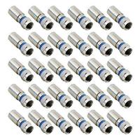 30PCS RG6 F Connector Coaxial Cable Adapter Plug is Suitable for Satellite and Cable TV, Solderless Adapter