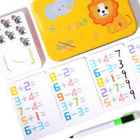 Cognitive Digital Card Baby Wooden Counting Stickers Puzzle Iron Package Kindergarten Learning Arithmetic Toys