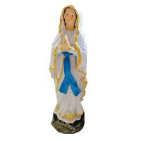 Resin Crafts Creative Jesus Nativity Notre Dame Pedestal Statue Religious Decoration Bedroom TV Cabinet Decorations