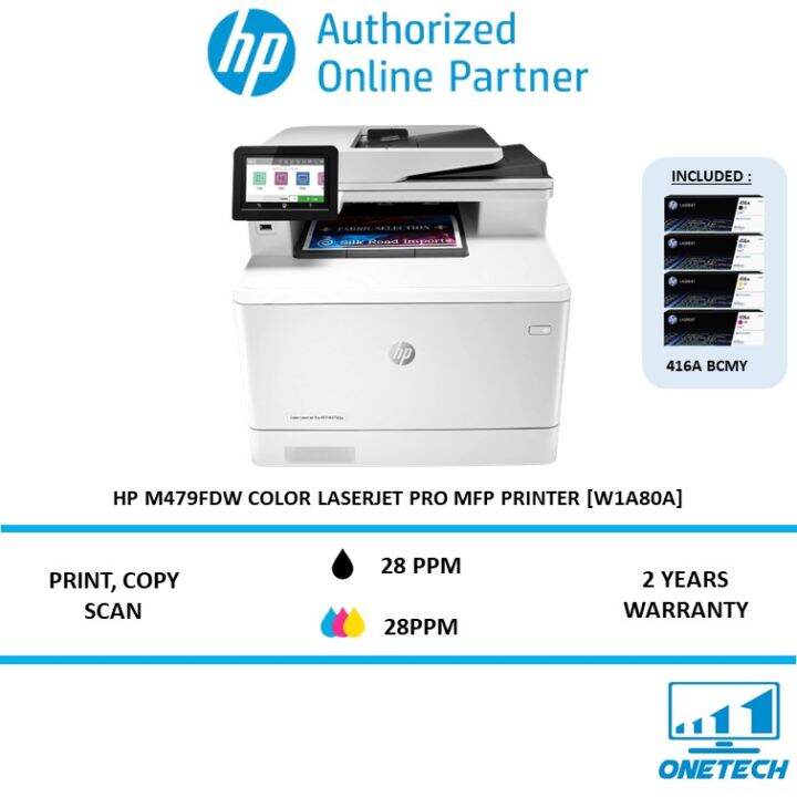 HP Color LaserJet Pro MFP M479FDW Printer - Print/Scan/Copy/Fax/ADF ...