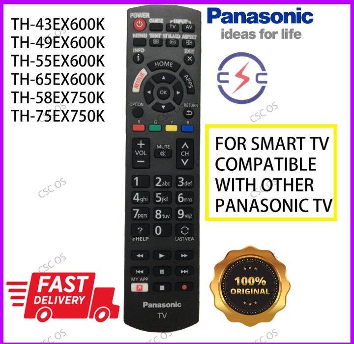 PANASONIC ORIGINAL 4K SMART TV REMOTE CONTROL (N2QAYB001133) | Lazada