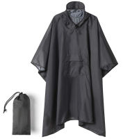 3 In 1 Outdoor Hooded Rain Poncho Waterproof Raincoat Jacket Men Women Raincoat for Men Women Adults Outdoor Tent Mat