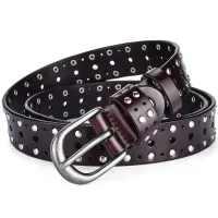Ms pin buckle belts punk hot money cowhide leather belt rivets well quickly trill live source
