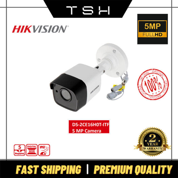 HIKVISION CCTV OUTDOOR BULLET CAMERA DS-2CE16H0T-ITF 5MP ANALOG FULL HD ...