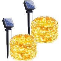 12 22 32m Solar Fairy LED String Lights Holiday Party Outdoor Waterproof Garden Festoon Decorations Wedding Birthday Ramadan