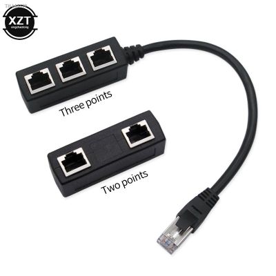 ❄ RJ45 Splitter LAN Ethernet Network RJ45 Connector Splitter Adapter Cable for Networking Extension 1 Male to 2/3 Female adapter