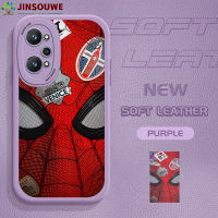 เคสมือถือ Jinsouwe สำหรับ Realme GT Neo2เคส Realmegtneo2สำหรับการ์ตูนเด็กหญิงเด็กชาย Spider-Man ปกหนัง PU