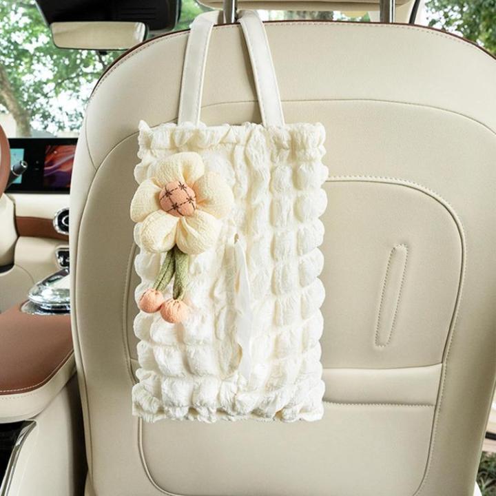 car-napkin-dispenser-puff-grid-rectangular-organizer-holder-with-strap-flower-doll-design-vehicle-facial-paper-storage-bag-outdoor-napkin-holding-bag-fits-most-cars-suvs-trucks-way