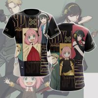 Oversized T Shirt Men Women Streetwear Fashion Harajuku Anime Anya Forger 3D Printed T-shirt