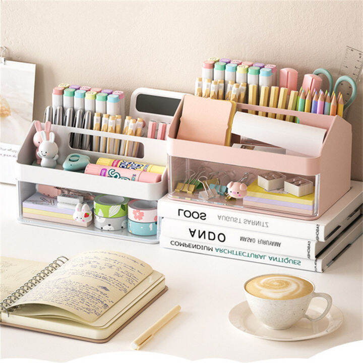 stationery-holder-rack-drawer-type-storage-plastic-desktop-organizer-stationery-storage-storage-box-desk-organizer