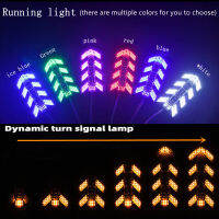 1เซ็ต12โวลต์กันน้ำ Switchback ที่มีความยืดหยุ่นสแกน LED แถบ DRL กลางวันวิ่งไฟรถจักรยานยนต์ไฟหน้าสำรองเบรกไฟท้าย