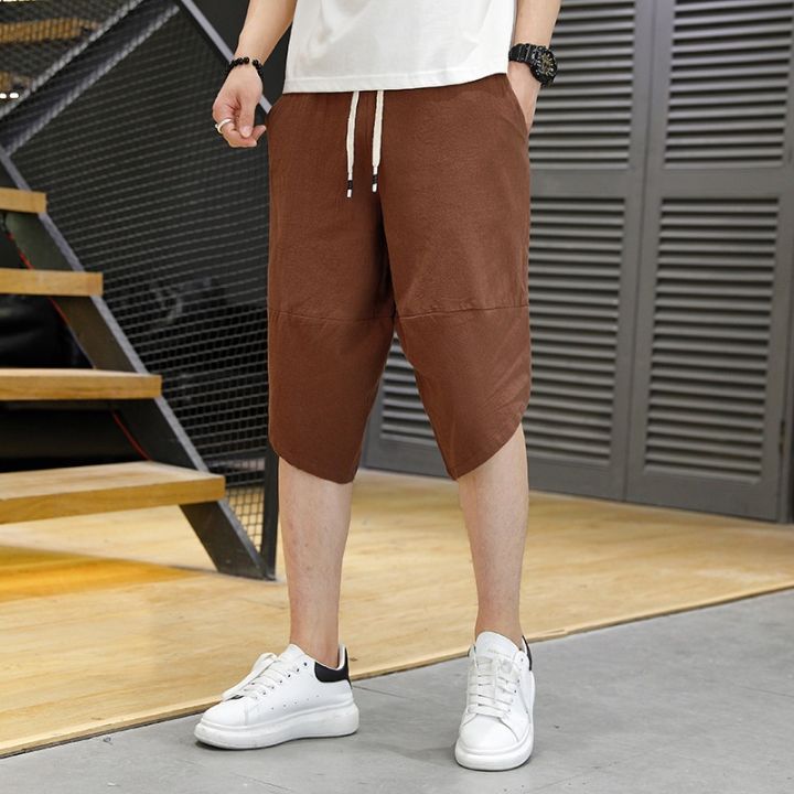 suikone-กางเกงขาสั้นผู้ชาย-ผู้ชายกางเกงขาสั้นแฟชั่นสีทึบฤดูร้อนใหม่วัยรุ่นบางเฉียบกางเกงขาสั้น-กางเกงขาสั้น