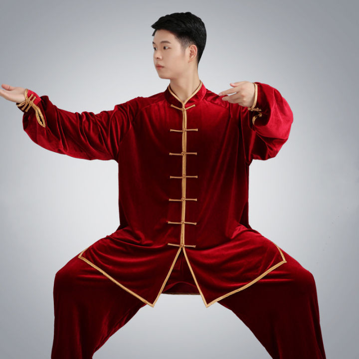 Lelaki Tradisional Cina Tang Suit Seragam Kung Fu Set Wanita Seni ...