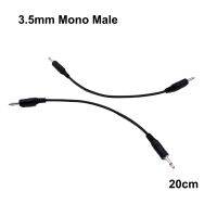 2pcs 3.5mm 1/8 TS Male Mini Plug to Male Monaural Mono Audio Cable 20cm 12V Trigger IR Infrared Sensor Receiver Extender