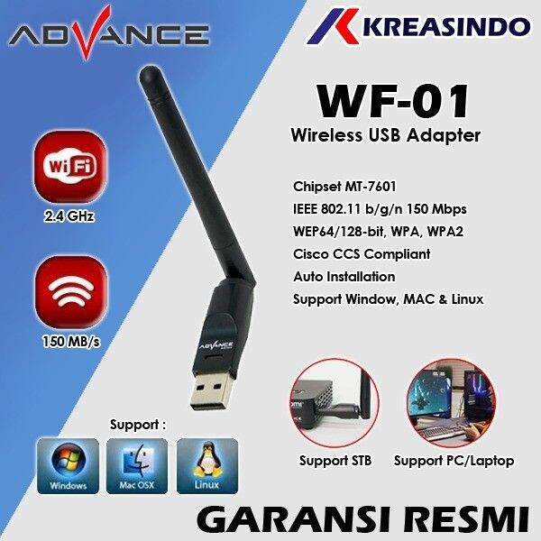 ADVANCE WF01 / WF01 USB Dongle Wifi Wireless Adapter Receiver Lazada
