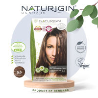 NATURIGIN Light Chocolate Brown 5.0 สีน้ำตาลอ่อนช็อกโกแลต สีผมออร์แกนิค นำเข้าจากเดนมาร์ก ทำได้เองที่บ้าน