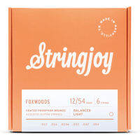 ☁Stringjoy Foxwoods coated acoustic strings 1254 สายกีต้าร์โปร่งเคลือบ