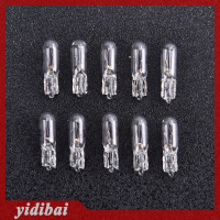 yidibai 10pcs 12V 1.2W T5หลอดไฟกระจกแดชบอร์ดแผงหน้าปัดเบรคหลอดไฟ