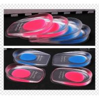 ☈ tqw198 Gel Silicone Cushion Orthotic Insole Transparent Foot Relief Plantar Arch Support Heel Support Pads (1 Pair)