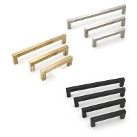 ▣۩ Black/Silver/gold Cabinet Handle Square Furniture Hardware Stainless Steel Kitchen Door Knobs Cupboard Wardrobe Drawer Pulls