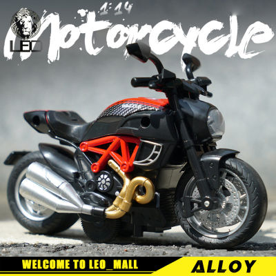 LEO 1:14 Ducati Motorcycle alloy model car for kids toys for boys toys for kids cars toys motor basikal
