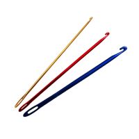 ●✆۩ Metal Crochet Hooks Sewing Needle Knitting Handle With Hole Crocheting Tool For DIY Sweater Scarf Bag Hat Craft Weaving Tool