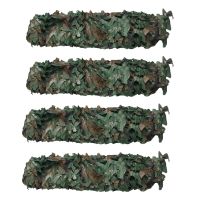 4X Hunting Camouflage Nets Woodland Camo Netting Blinds Great for Sunshade Camping Hunting Party Decoration,3Mx2M