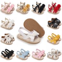 【hot sale】 ☌❣ C19 Summer New Boys And Girls First Walking Shoes Casual Elegant Leather Rubber-Soled Baby Shoes Stylish Breathable Beach Sandals