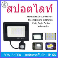 CL PLUS กันน้ำ สปอร์ตไลท์ สปอร์ตไลท์10W 6000K 30W 6500K Light Sensor IP66 สําหรับประตู, ลานกลางแจ้ง, โรงรถ, ทางเดิน